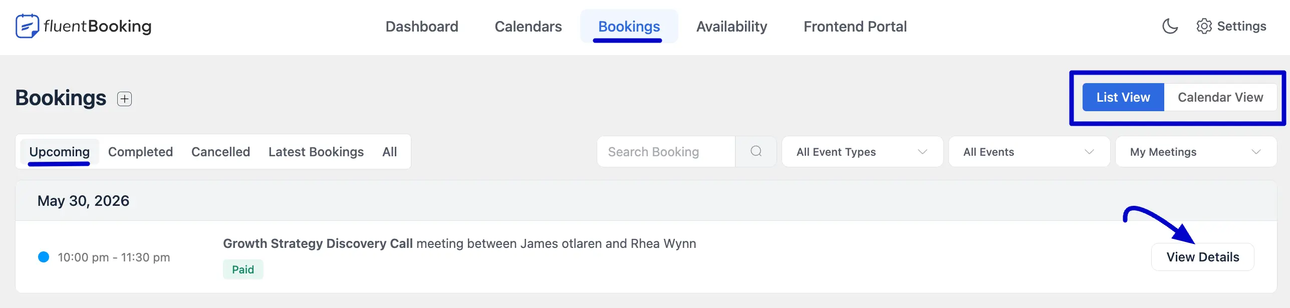 List View