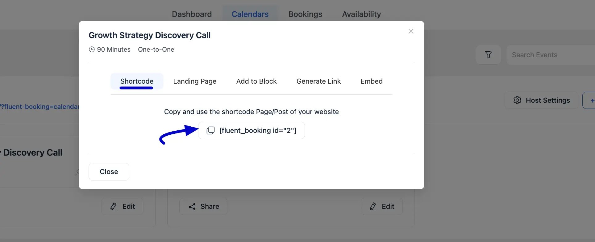 Copy Shortcode