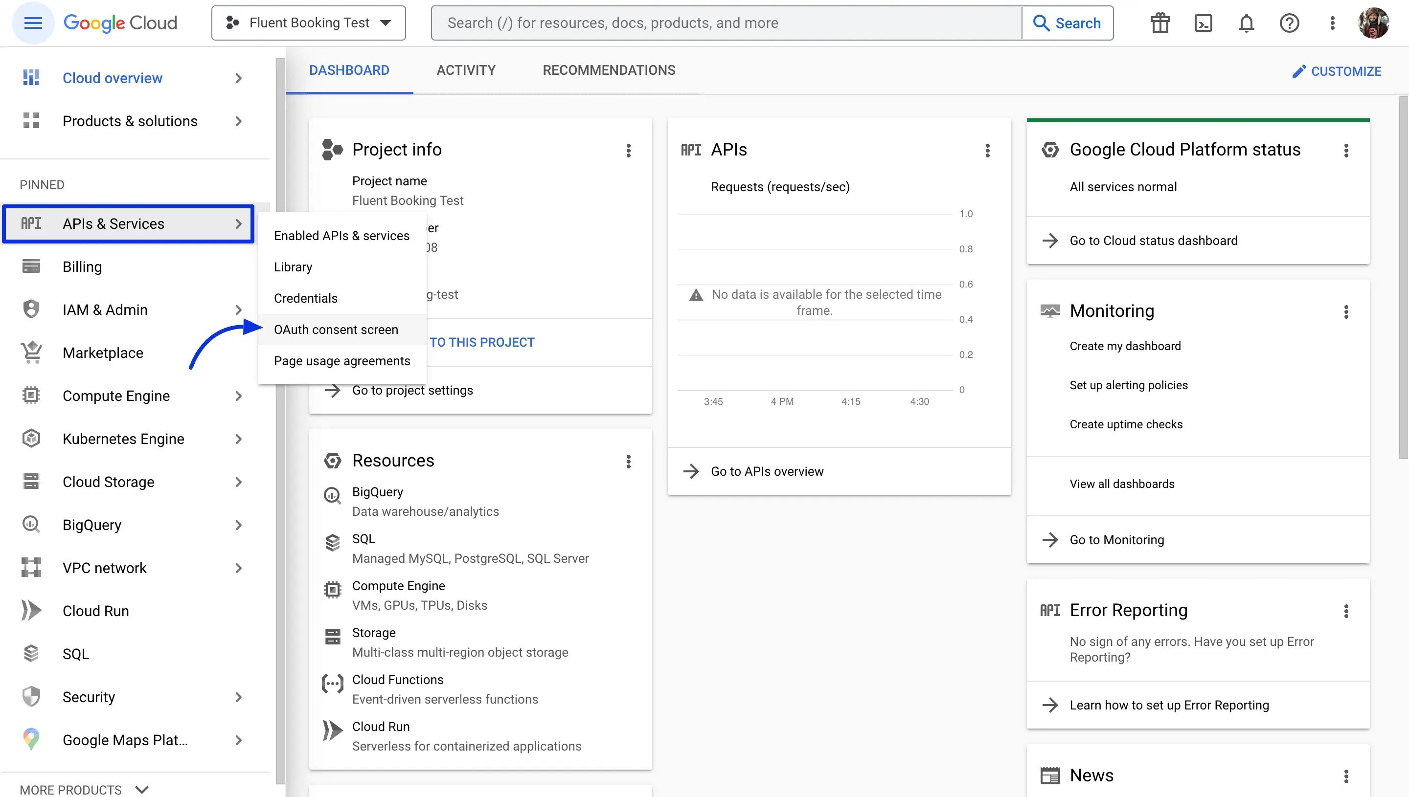 Configuring 0Auth Consent
