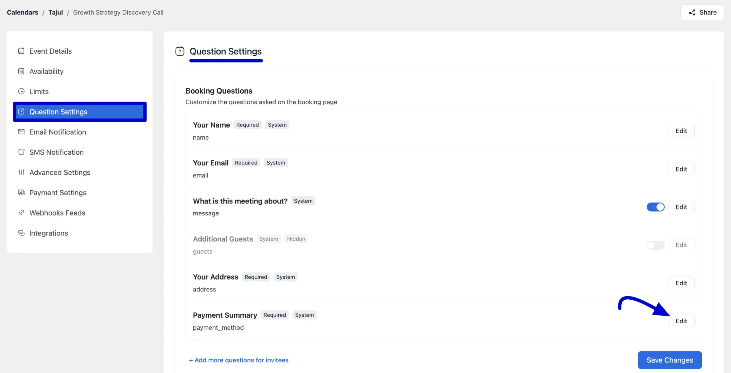Payment Summary